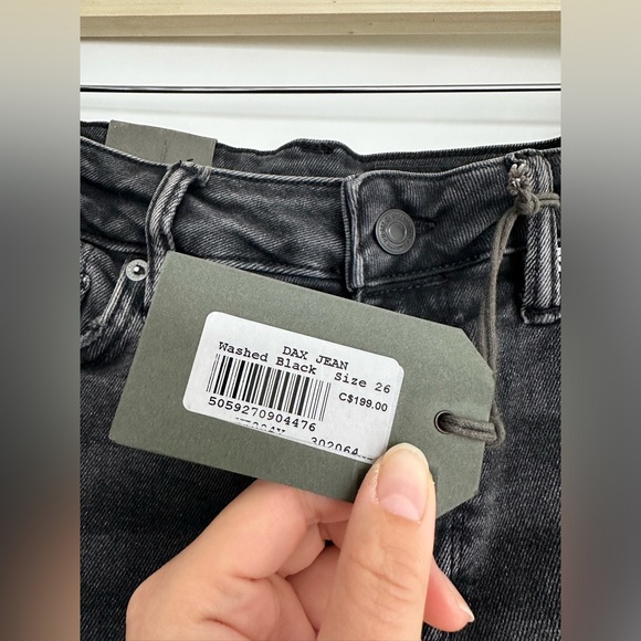 All Saints Dax High-Rise Skinny Jeans in Washed Black - Picture 8 of 8